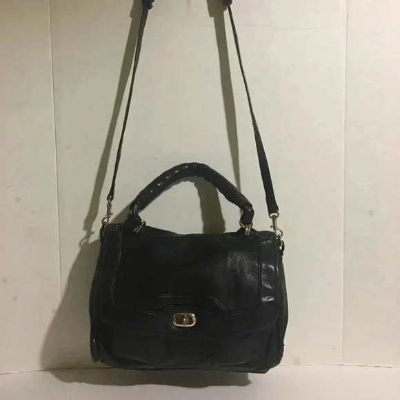 Authentic Cynthia Rowley Black leather handbag - Picture 3 of 8